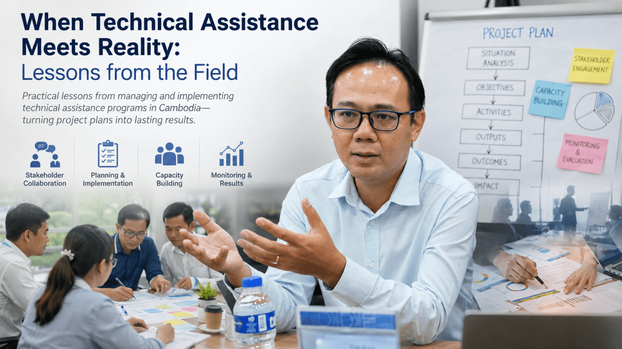 Technical assistance project discussion in Cambodia